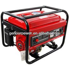 Argentina Market Socket 170F 3kw/kva Gasoline/pertrol/gas generator electric start air cooled 100% copper